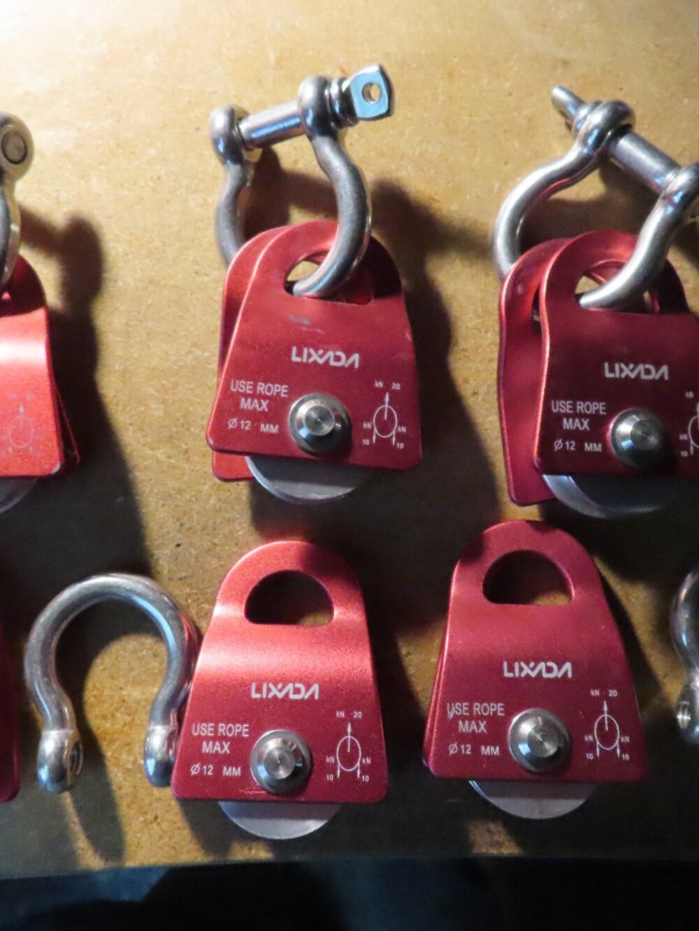 Lot of 6; Lixada 620KN Micro Pulley Climbing Arborist